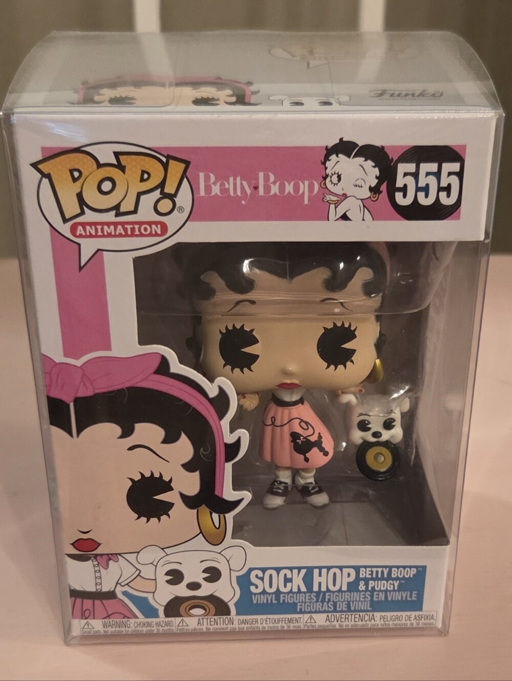 ♡ funko pop! vinyl: betty boop - sock hop betty boop and pudgy #555 ♡